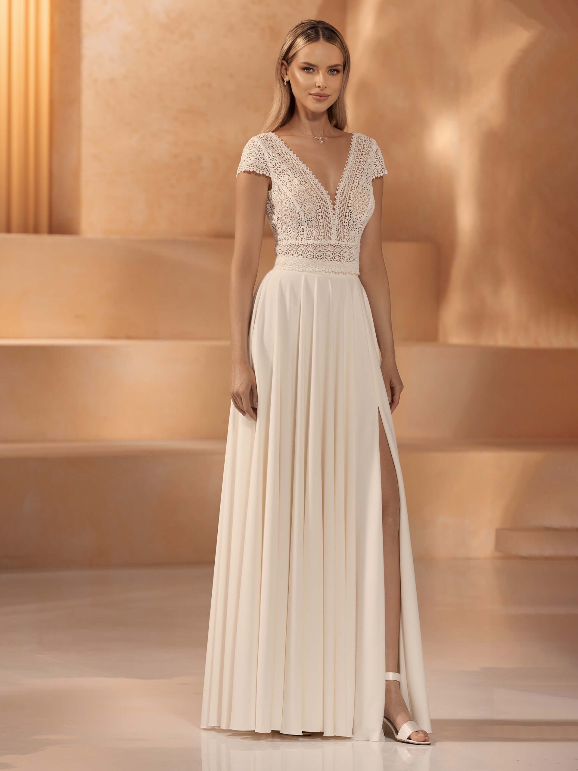 vestido novia roman